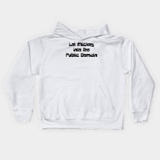 Let Mickey Into the Public Domain Kids Hoodie